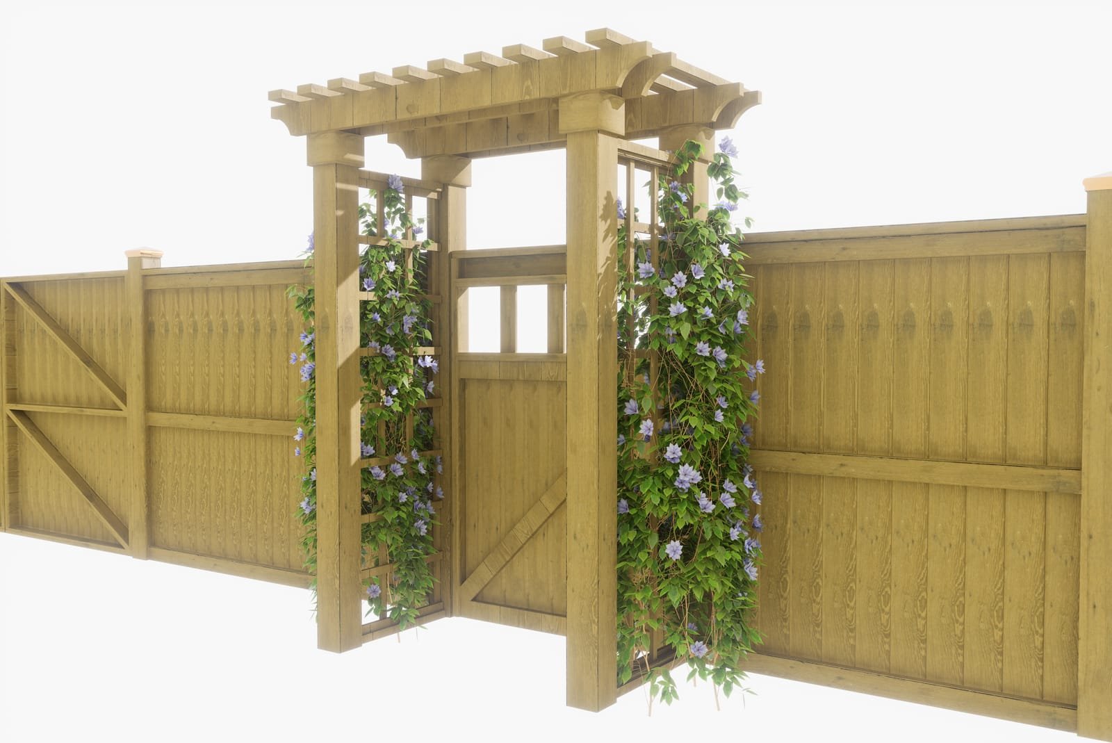 Custom pergola SketchUp plan